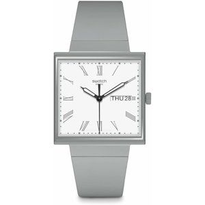 Swatch Unisex Quartz Bioceramic Casual Watch What IF…Gray? (Model SO34M700)